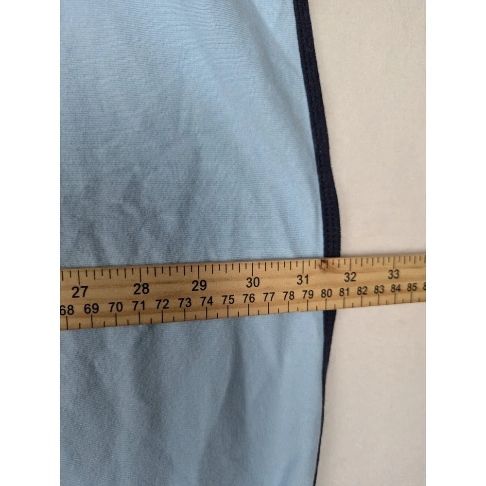 Carters One Size‎ Baby Blanket Blue Navy Trim